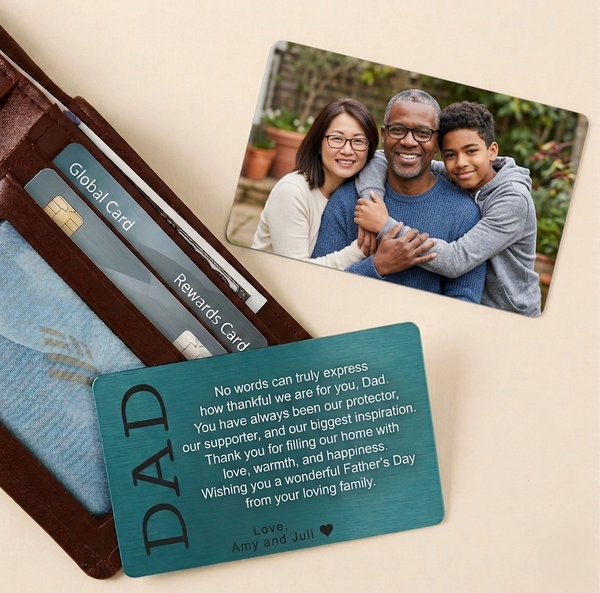 Personalized Photo Metal Wallet Card
