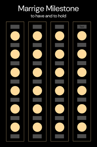 Personalize Marriage Milestones Scratch Off Poster