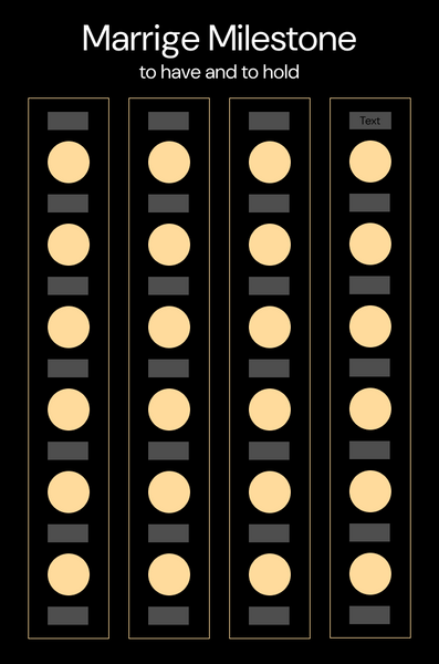 Personalize Marriage Milestones Scratch Off Poster