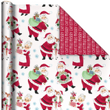 Christmas  Red Reversible Wrapping Paper