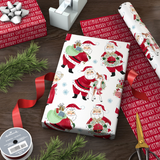 Christmas  Red Reversible Wrapping Paper