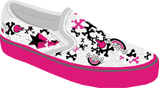 Configurable canvas shoe with style
